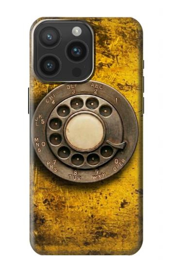 S4107 Retro Rotary Phone Dial Vintage Case For iPhone 15 Pro Max