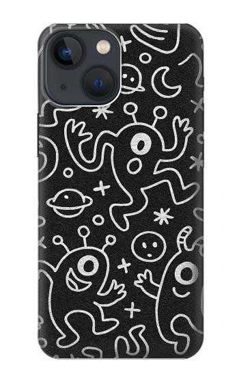 S4101 Cute Cartoon Monster Pattern Case For iPhone 14