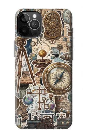 S4100 Vintage Scientific Discovery Collage Case For iPhone 12 Pro Max