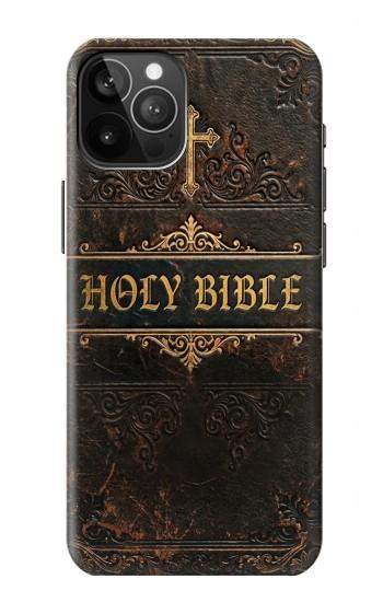 S4109 Vintage Antique Bible Book Cover Art Case For iPhone 12 Pro Max