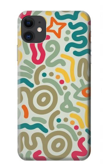 S4078 Abstract Colorful Doodle Pattern Case For iPhone 11