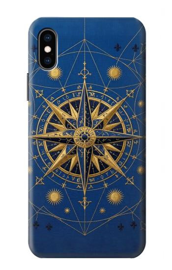 S4086 Nautical Compass Maritime Design Case For iPhone X, iPhone XS