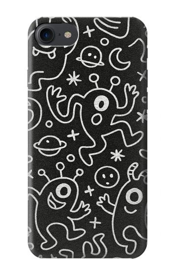 S4101 Cute Cartoon Monster Pattern Case For iPhone 7, iPhone 8, iPhone SE (2020) (2022)