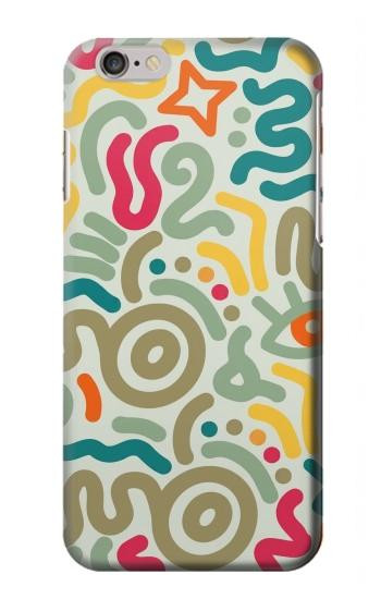 S4078 Abstract Colorful Doodle Pattern Case For iPhone 6 6S