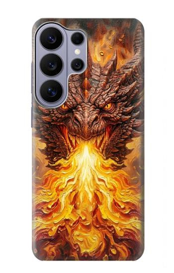 S4090 Epic Fire Dragon Fantasy Illustration Case For Samsung Galaxy S26 Ultra
