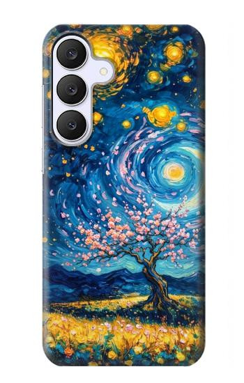 S4081 Dreamy Spiral Galaxy Night Sky Art Case For Samsung Galaxy S25 FE
