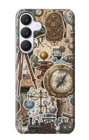 S4100 Vintage Scientific Discovery Collage Case For Samsung Galaxy S25 FE