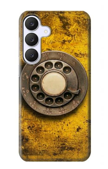 S4107 Retro Rotary Phone Dial Vintage Case For Samsung Galaxy S25 FE