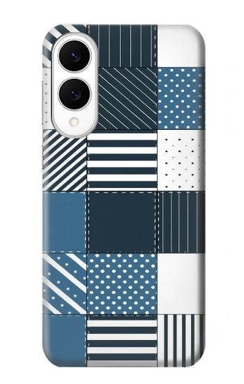S4082 Modern Geometric Patchwork Pattern Case For Samsung Galaxy S25 Edge