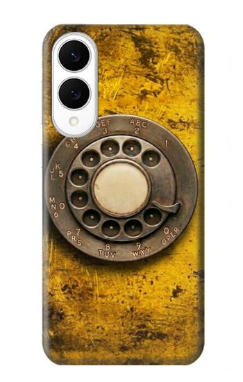 S4107 Retro Rotary Phone Dial Vintage Case For Samsung Galaxy S25 Edge