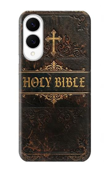 S4109 Vintage Antique Bible Book Cover Art Case For Samsung Galaxy S25 Edge