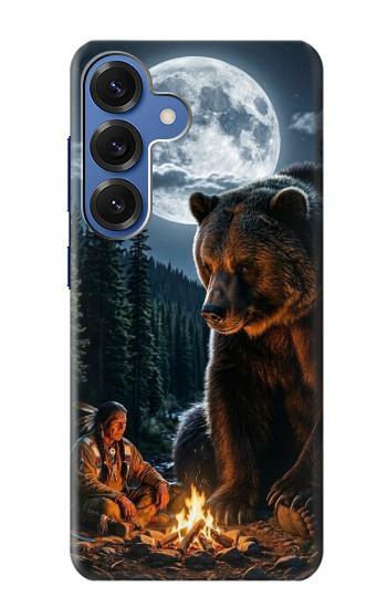 S4095 Majestic Bear Indian Wilderness Art Case For Samsung Galaxy S25
