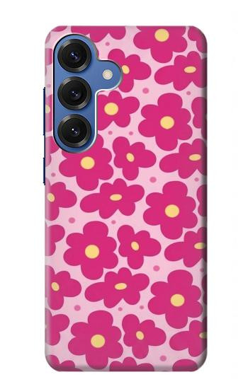S4097 Pink Floral Seamless Pattern Design Case For Samsung Galaxy S25