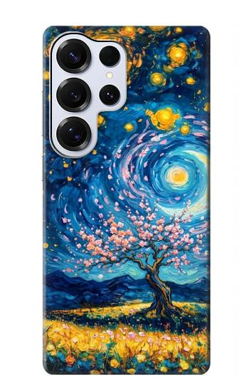 S4081 Dreamy Spiral Galaxy Night Sky Art Case For Samsung Galaxy S25 Ultra