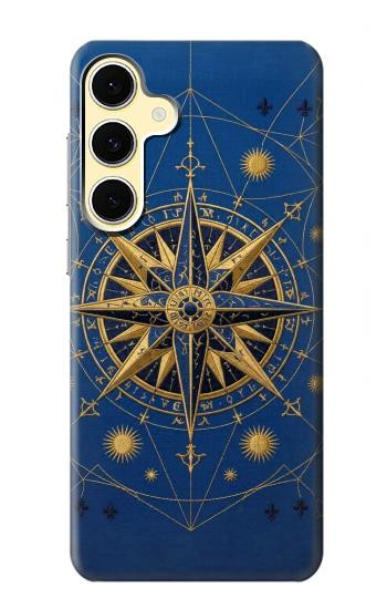S4086 Nautical Compass Maritime Design Case For Samsung Galaxy S24 FE