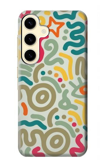 S4078 Abstract Colorful Doodle Pattern Case For Samsung Galaxy S24