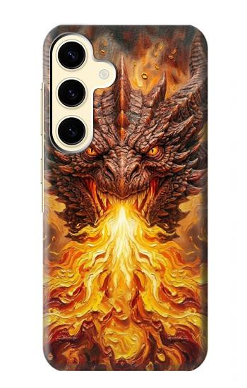 S4090 Epic Fire Dragon Fantasy Illustration Case For Samsung Galaxy S24