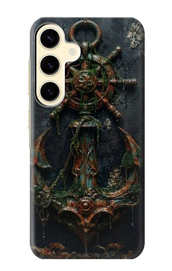 S4106 Vintage Maritime Anchor Helm Art Case For Samsung Galaxy S24