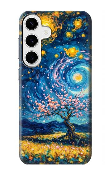 S4081 Dreamy Spiral Galaxy Night Sky Art Case For Samsung Galaxy S24 Plus