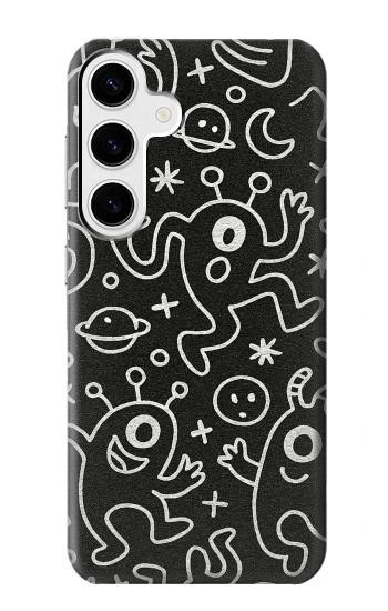 S4101 Cute Cartoon Monster Pattern Case For Samsung Galaxy S24 Plus