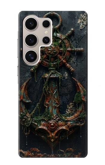 S4106 Vintage Maritime Anchor Helm Art Case For Samsung Galaxy S24 Ultra