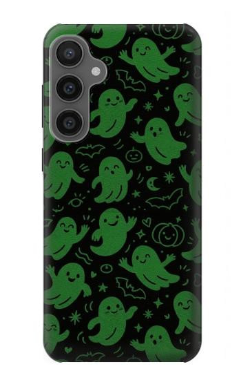 S4087 Cute Green Ghost Cartoon Pattern Case For Samsung Galaxy S23 FE