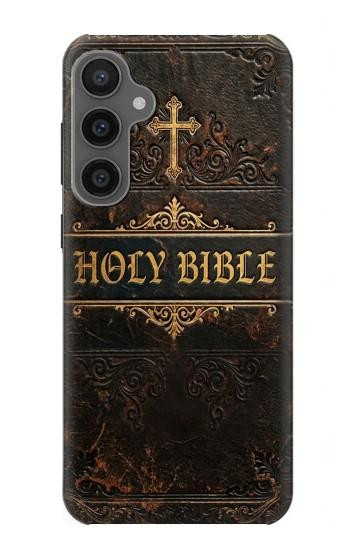 S4109 Vintage Antique Bible Book Cover Art Case For Samsung Galaxy S23 FE
