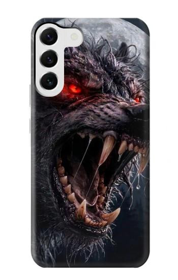 S4094 Wolf Moonlight Fantasy Art Case For Samsung Galaxy S23 Plus