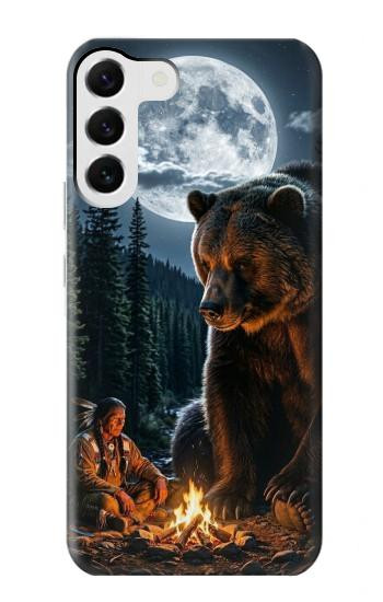 S4095 Majestic Bear Indian Wilderness Art Case For Samsung Galaxy S23 Plus