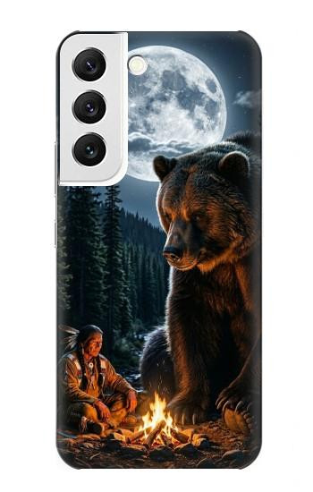 S4095 Majestic Bear Indian Wilderness Art Case For Samsung Galaxy S22