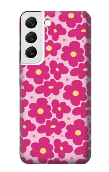 S4097 Pink Floral Seamless Pattern Design Case For Samsung Galaxy S22