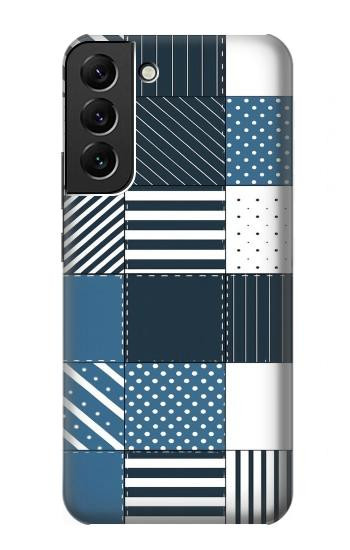 S4082 Modern Geometric Patchwork Pattern Case For Samsung Galaxy S22 Plus