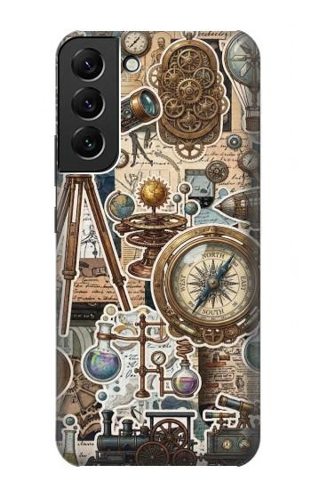 S4100 Vintage Scientific Discovery Collage Case For Samsung Galaxy S22 Plus