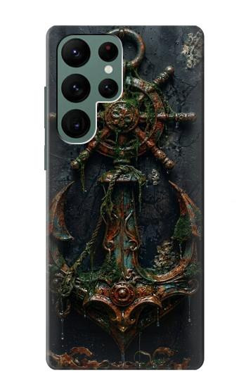 S4106 Vintage Maritime Anchor Helm Art Case For Samsung Galaxy S22 Ultra