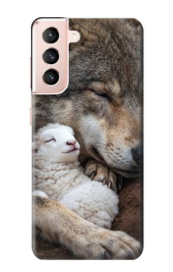 S4089 Gentle Wolf And Lamb Friendship Art Case For Samsung Galaxy S21 5G