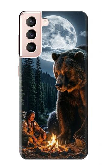 S4095 Majestic Bear Indian Wilderness Art Case For Samsung Galaxy S21 5G