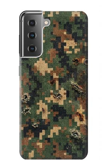 S4091 Green Digital Camouflage Pattern Case For Samsung Galaxy S21 Plus 5G, Galaxy S21+ 5G