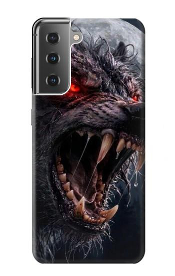 S4094 Wolf Moonlight Fantasy Art Case For Samsung Galaxy S21 Plus 5G, Galaxy S21+ 5G