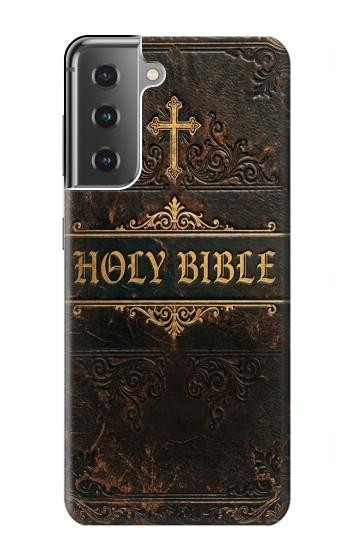 S4109 Vintage Antique Bible Book Cover Art Case For Samsung Galaxy S21 Plus 5G, Galaxy S21+ 5G
