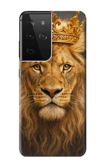 S4093 Royal Lion Portrait Artwork Case For Samsung Galaxy S21 Ultra 5G