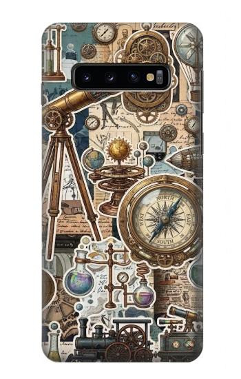 S4100 Vintage Scientific Discovery Collage Case For Samsung Galaxy S10