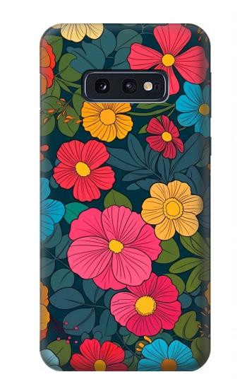 S4105 Vibrant Colorful Floral Pattern Case For Samsung Galaxy S10e