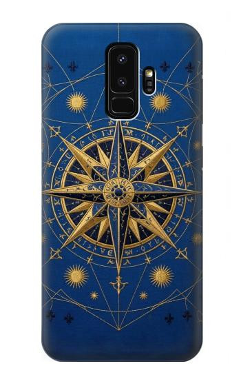 S4086 Nautical Compass Maritime Design Case For Samsung Galaxy S9 Plus