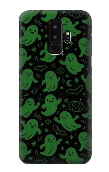 S4087 Cute Green Ghost Cartoon Pattern Case For Samsung Galaxy S9 Plus