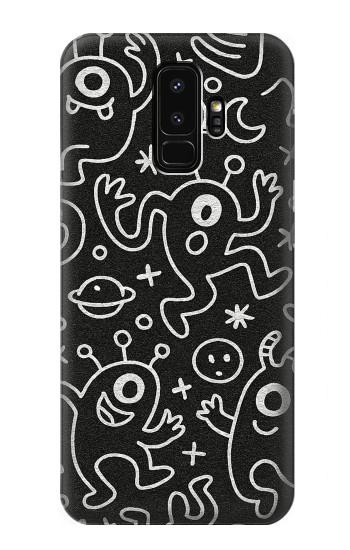 S4101 Cute Cartoon Monster Pattern Case For Samsung Galaxy S9 Plus
