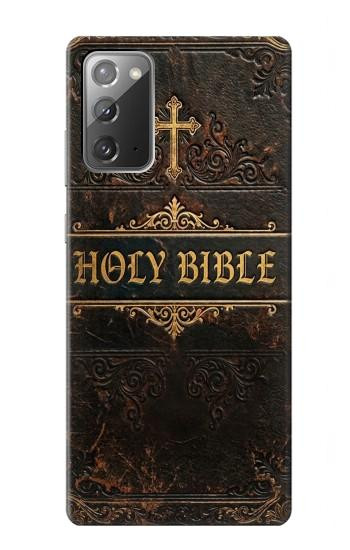 S4109 Vintage Antique Bible Book Cover Art Case For Samsung Galaxy Note 20