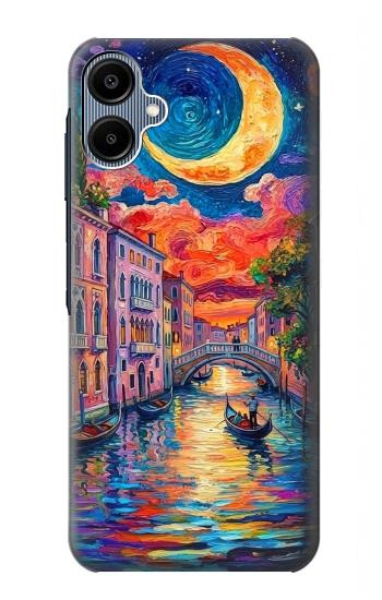 S4083 Colorful Painting Moonlit Venice City Case For Samsung Galaxy A06