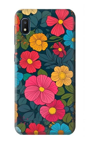 S4105 Vibrant Colorful Floral Pattern Case For Samsung Galaxy A10e