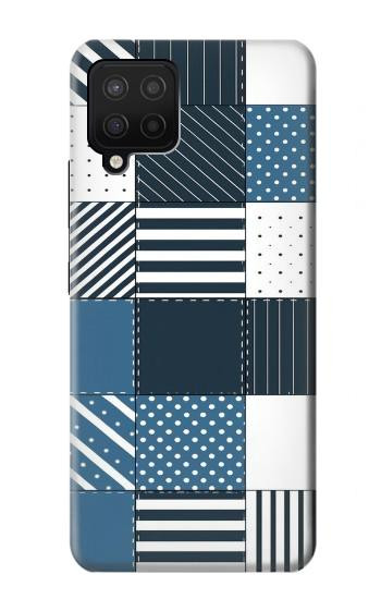 S4082 Modern Geometric Patchwork Pattern Case For Samsung Galaxy A12