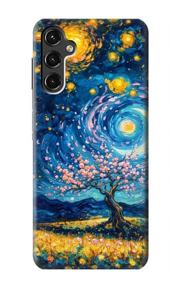S4081 Dreamy Spiral Galaxy Night Sky Art Case For Samsung Galaxy A14 5G
